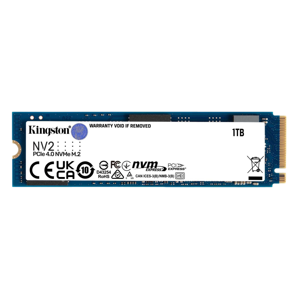 Kingston 1TB NV2 Gen4 NVMe M.2 SSD (3500MB Okuma / 2100MB Yazma) görsel 1