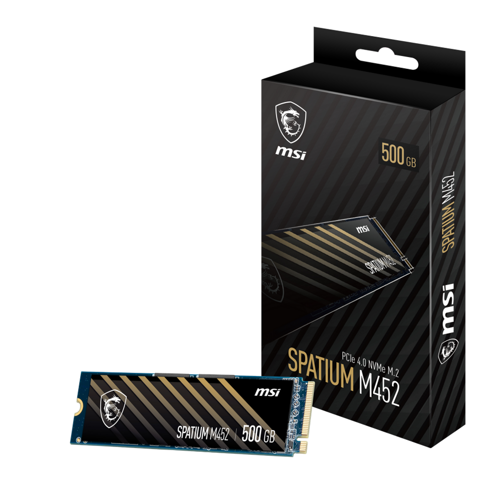 MSI SPATIUM M452 Gen4 M.2 2280 500GB SSD 3600MB Okuma / 3100MB Yazma