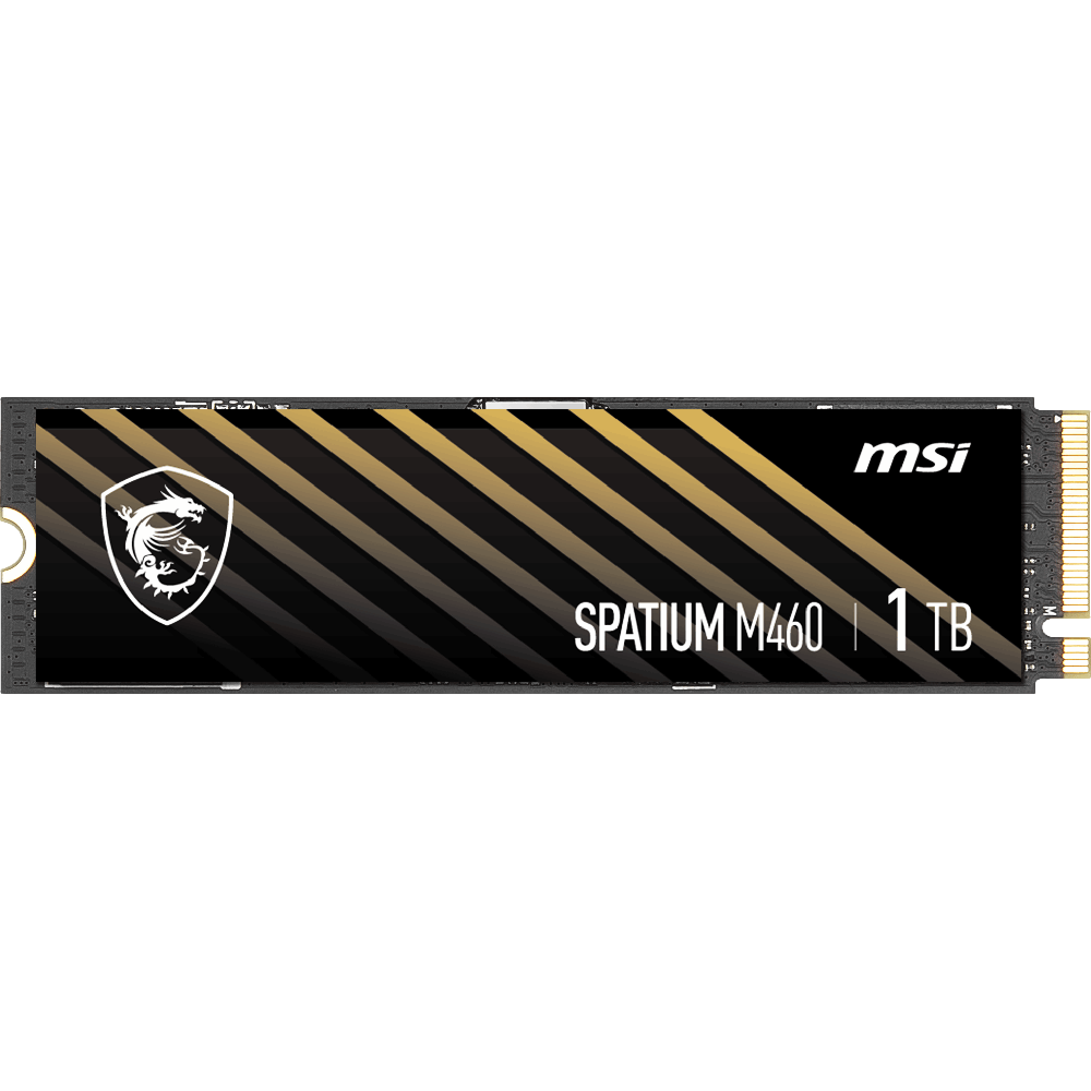 MSI 1TB SPATIUM M460 Gen4 M.2 2280 SSD 5000MB Okuma / 4500MB Yazma görsel 1