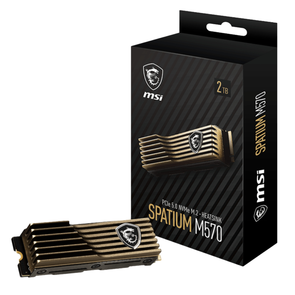 MSI 2TB SPATIUM M570 HS Gen5x4 NVMe 2.0 3D NAND M.2 2280 SSD (10000MB Okuma / 10000MB Yazma)