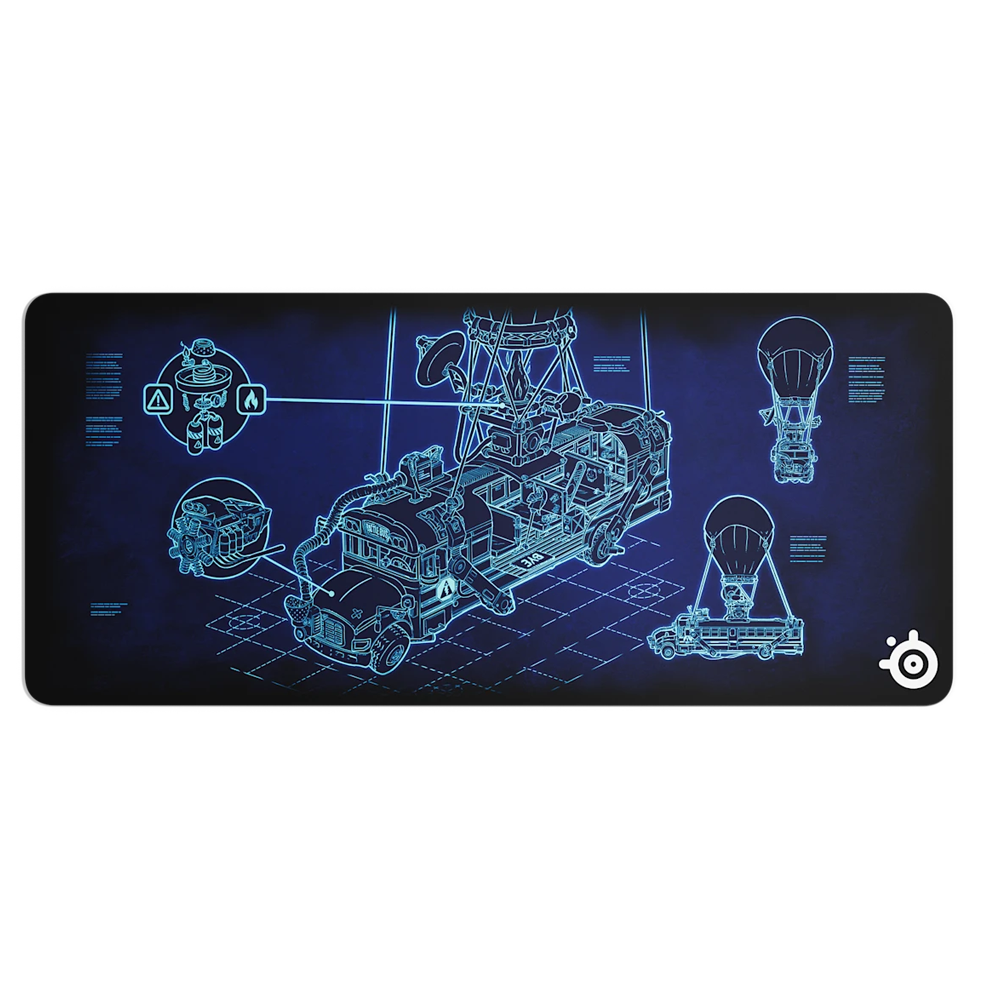 SteelSeries QCK XXL Fortnite Battle Bus Edition Gaming Mouse Pad ...