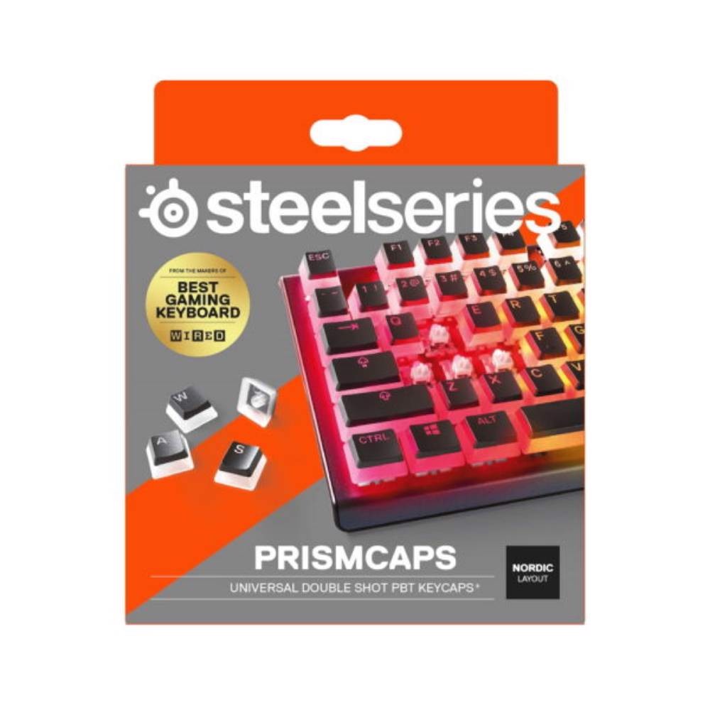SteelSeries PrismCaps Siyah Double Shot PBT İngilizce (UK)Tuş Takımı