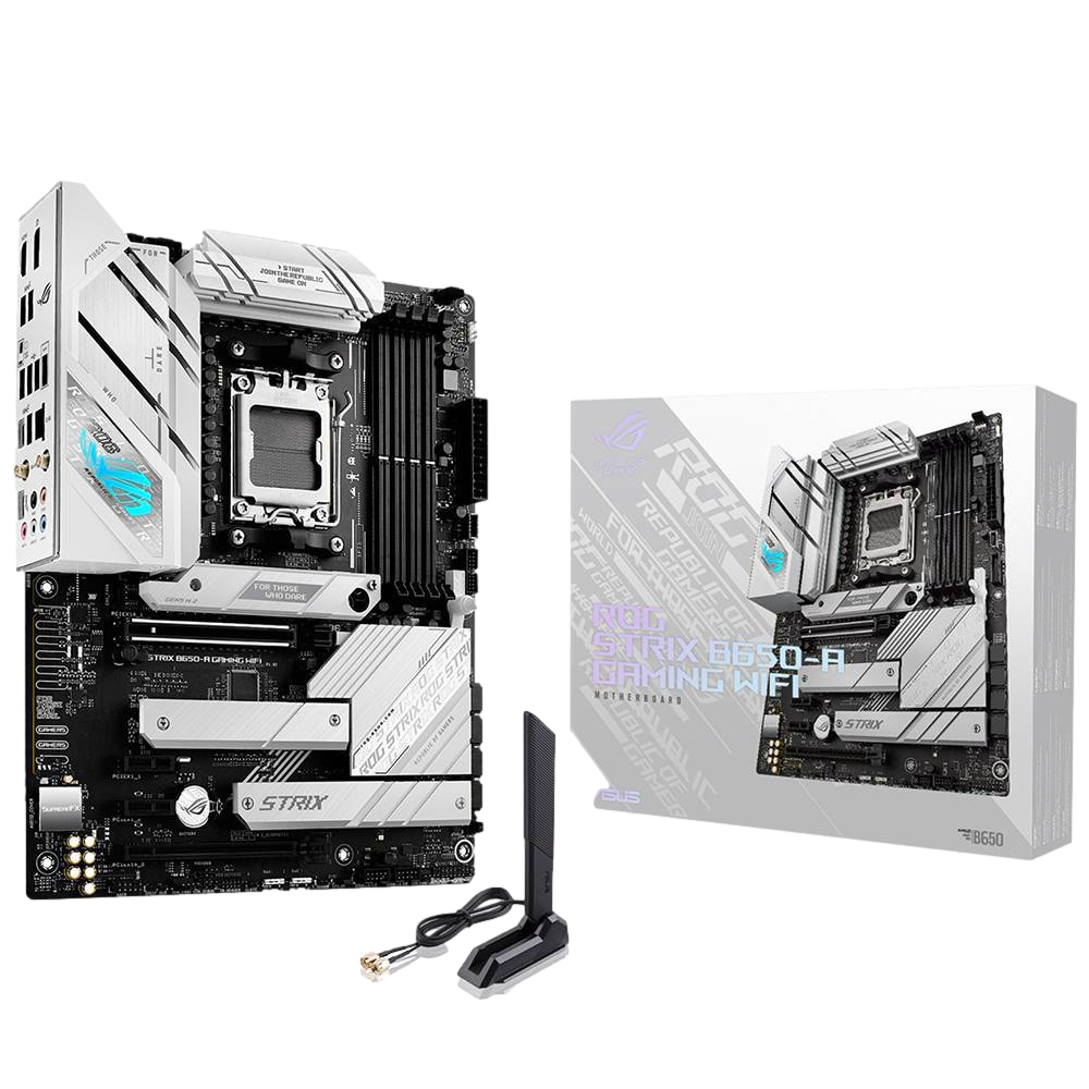 ASUS ROG STRIX B650-A GAMING WIFI 6400MHz(OC) DDR5 Soket AM5 M.2 HDMI DP ATX Anakart görsel 1