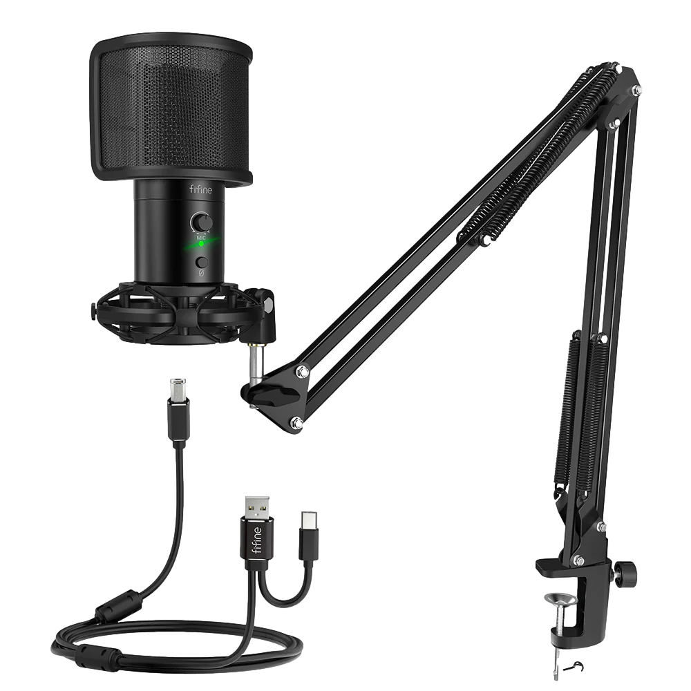 Fifine T683 USB Condenser Podcast Kayıt Mikrofon Seti