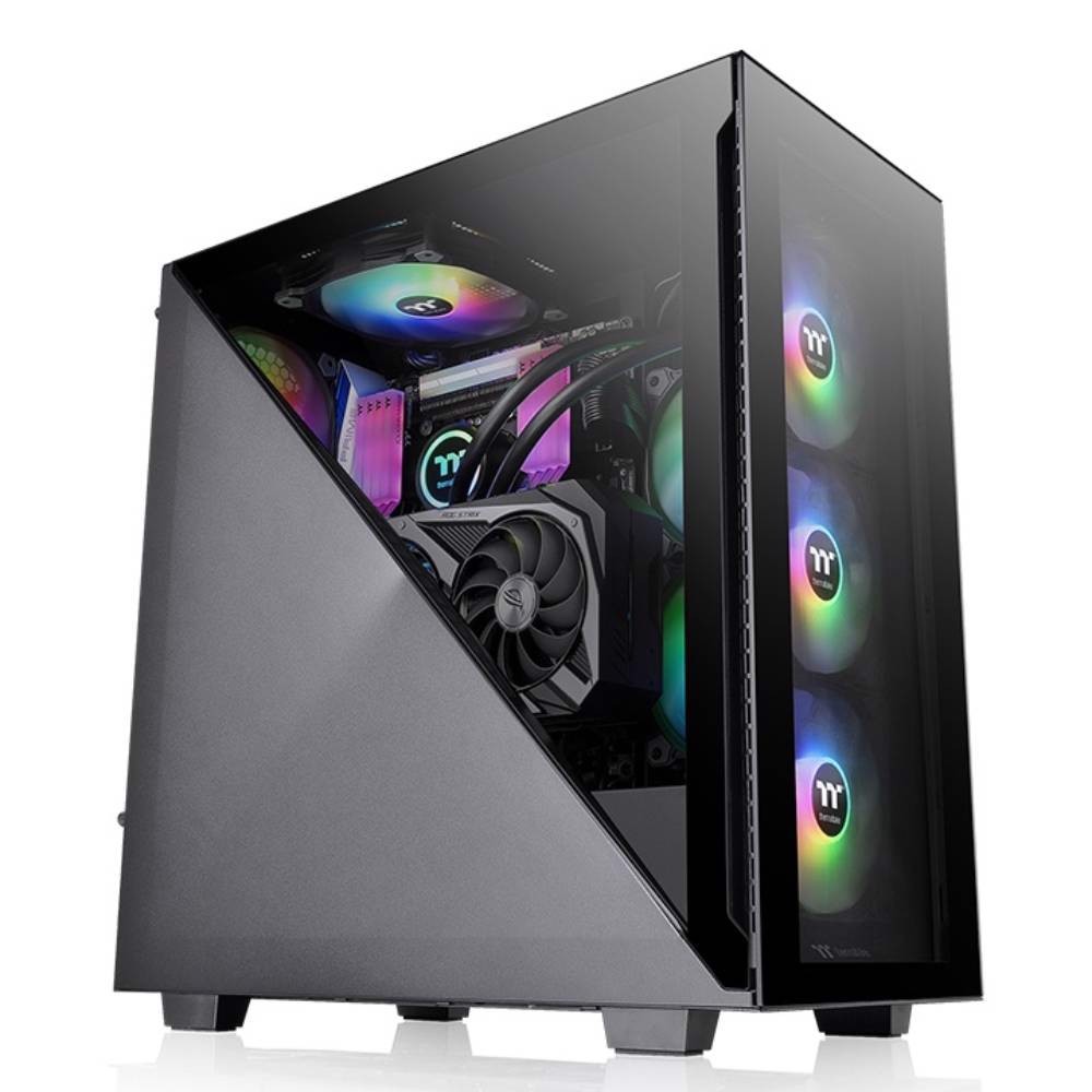 Thermaltake Divider 300 TG ARGB Tempered Glass USB 3.0 Siyah ATX Kasa görsel 1