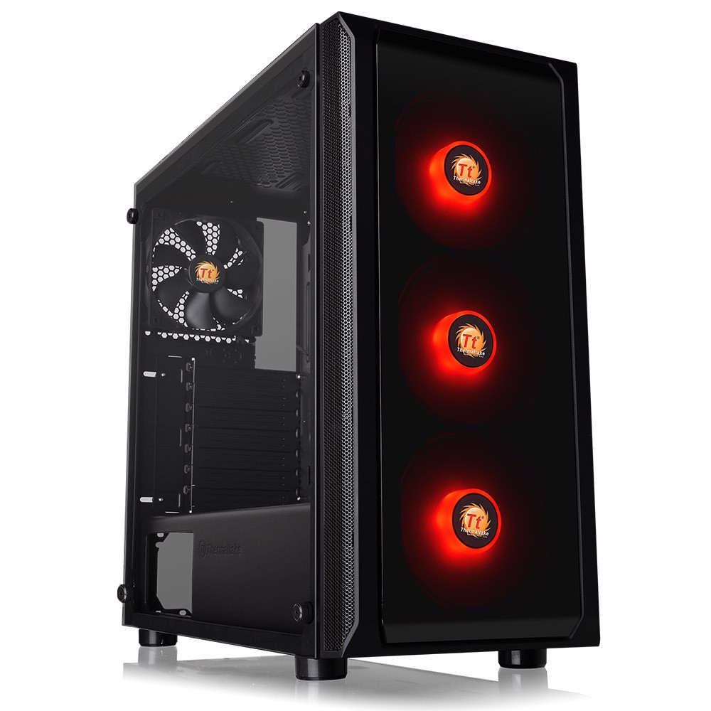 Thermaltake Versa J23 RGB 650W Tempered Glass USB 3.0 Mid Tower Kasa görsel 1
