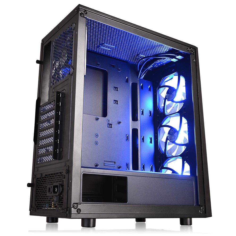 Thermaltake  Versa J24 RGB 650W 80+ Tempered Glass Mesh Panel USB 3.0 Mid Tower Kasa