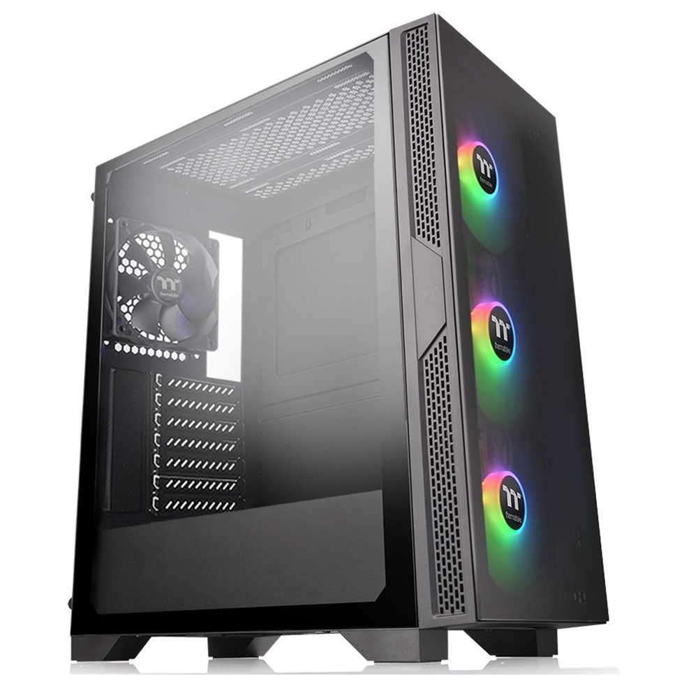 Thermaltake Versa T25 RGB TG 550W 80+USB 3.0 Mid Tower Kasa görsel 1