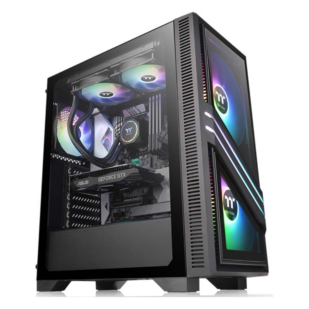 Thermaltake Versa T35 ARGB 650W 80+ USB 3.0 Tempered Glass Mid Tower Kasa görsel 1