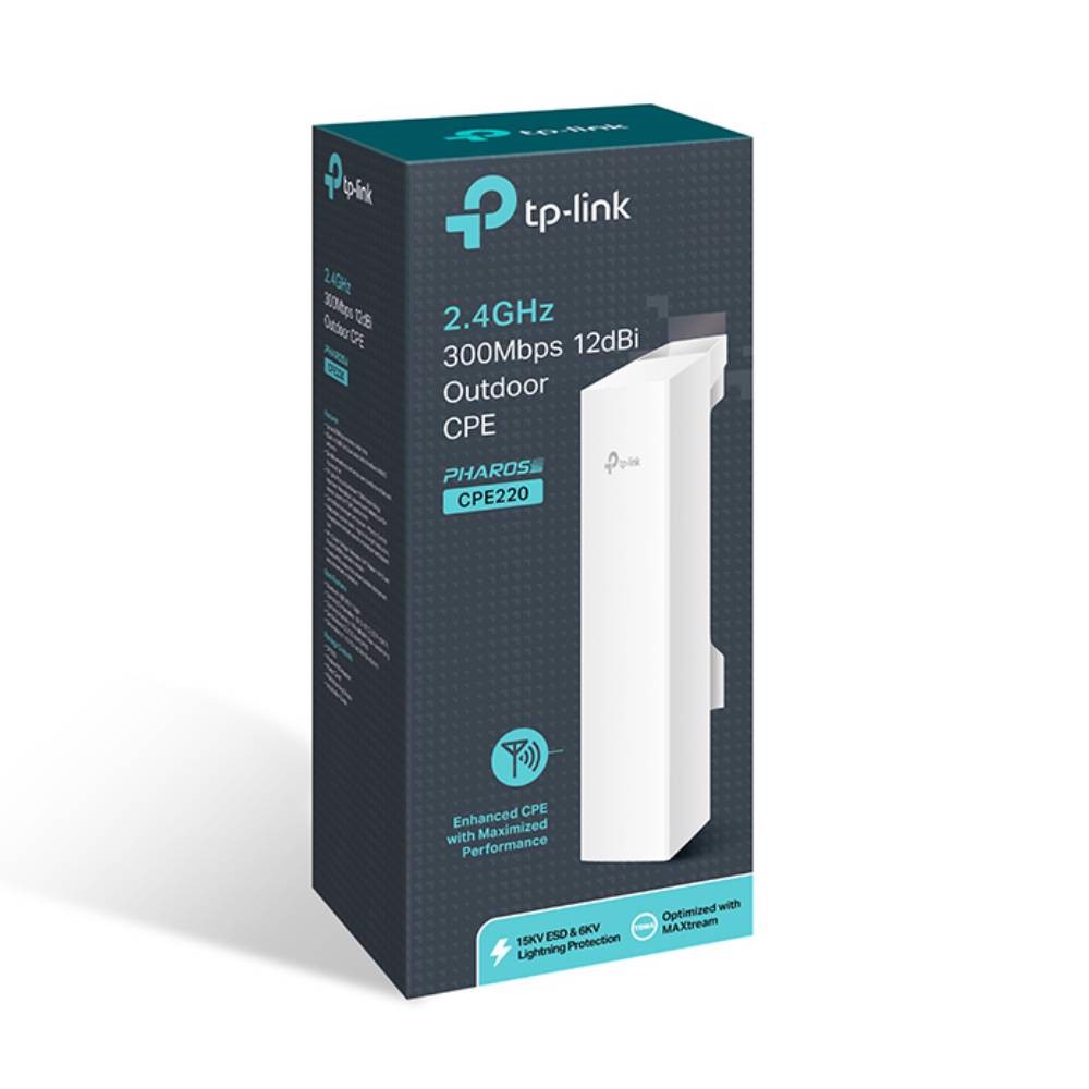 TP-LINK CPE220 2.4GHz 300Mbps 12dBi Dış Mekan Access Point