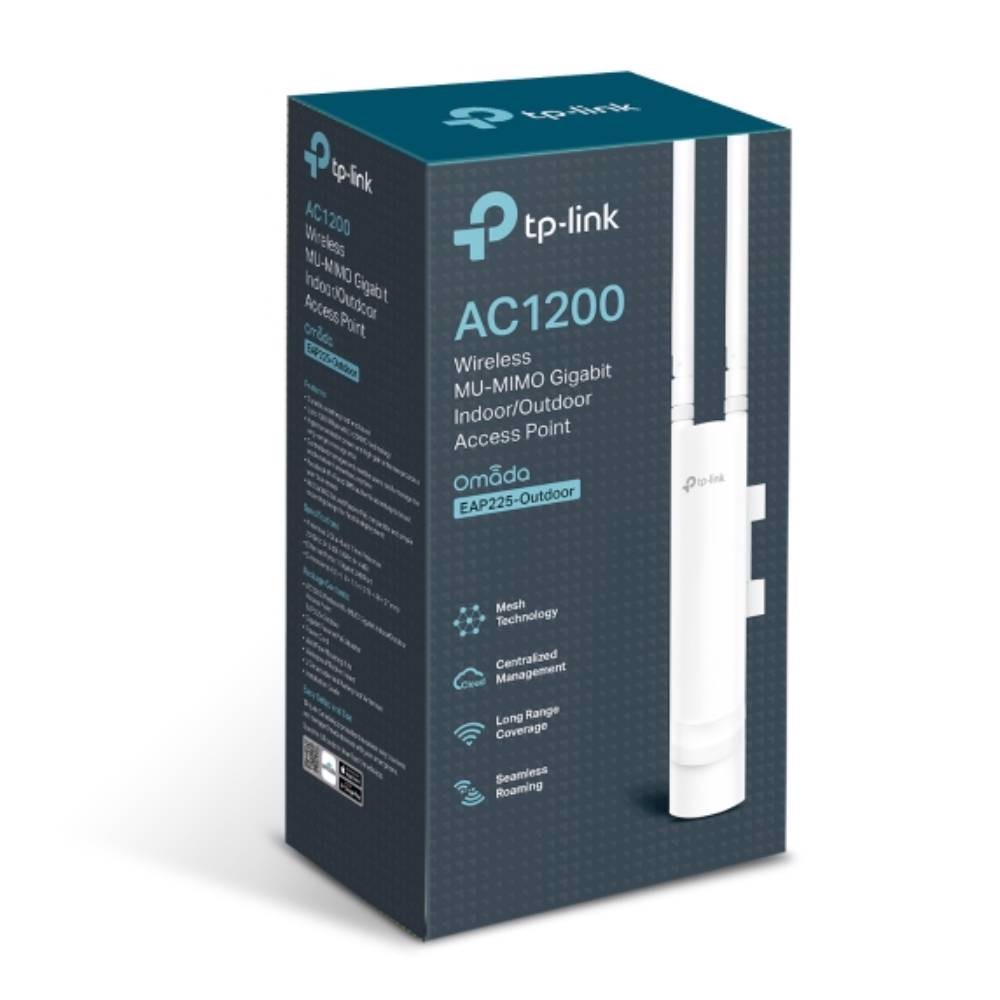 TP-LINK EAP225-OUTDOOR 1200Mbps Mu-Mimo Gigabit İç Mekan Dış Mekan Access Point