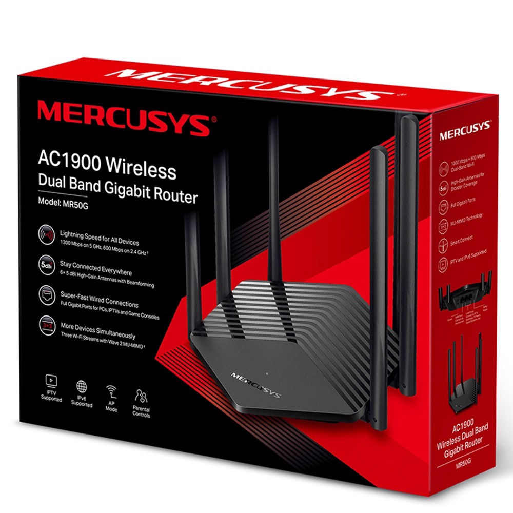 Mercusys MR50G AC 1900Mbps Dual Band Gigabit Router