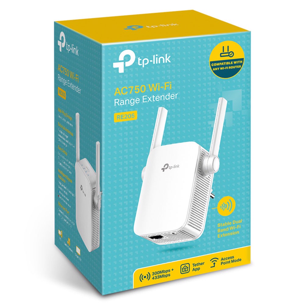 TP-LINK RE205 AC750 433Mbps Wi-Fi Menzil Genişletici