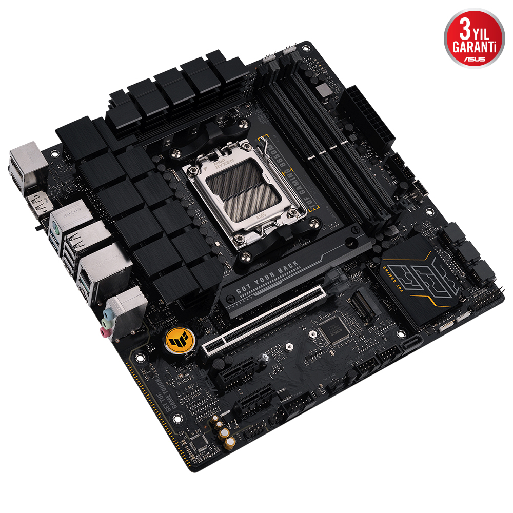 ASUS TUF GAMING B650M-E 6400MHz OC DDR5 Soket AM5 M.2 HDMI DP mATX Anakart