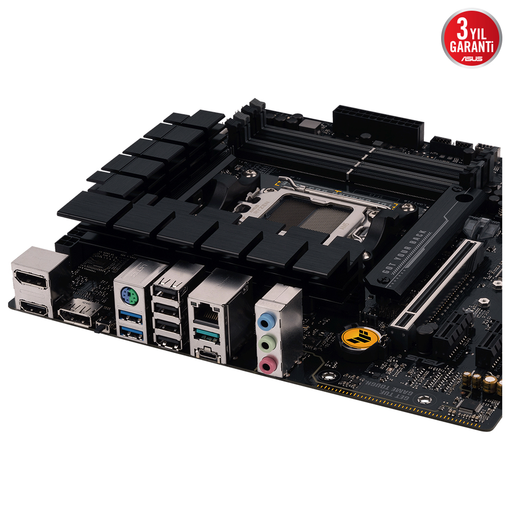 ASUS TUF GAMING B650M-E 6400MHz OC DDR5 Soket AM5 M.2 HDMI DP mATX Anakart