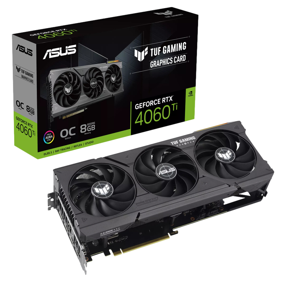 ASUS TUF GAMING GeForce RTX 4060 Ti OC Edition 8GB GDDR6 DLSS 3 128 Bit Ekran Kartı görsel 1