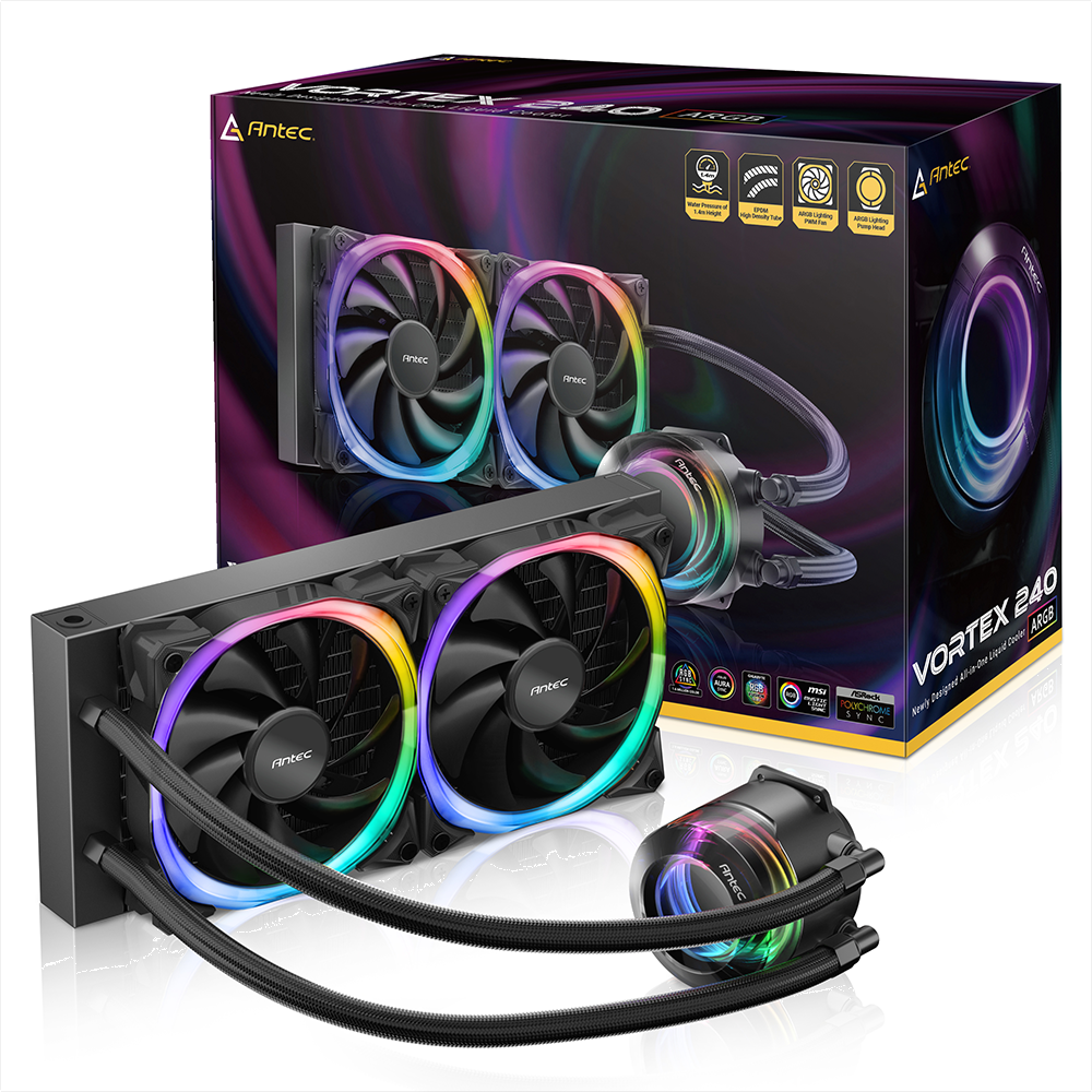 ANTEC VORTEX VIEW 360 ARGB 360mm Siyah İşlemci Sıvı Soğutucu