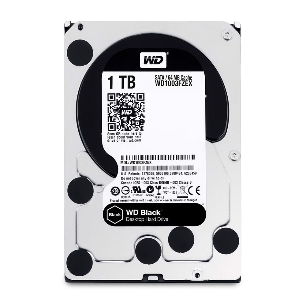 WD 1TB Black 64MB 7200rpm 3.5  SATA 3.0 Harddisk