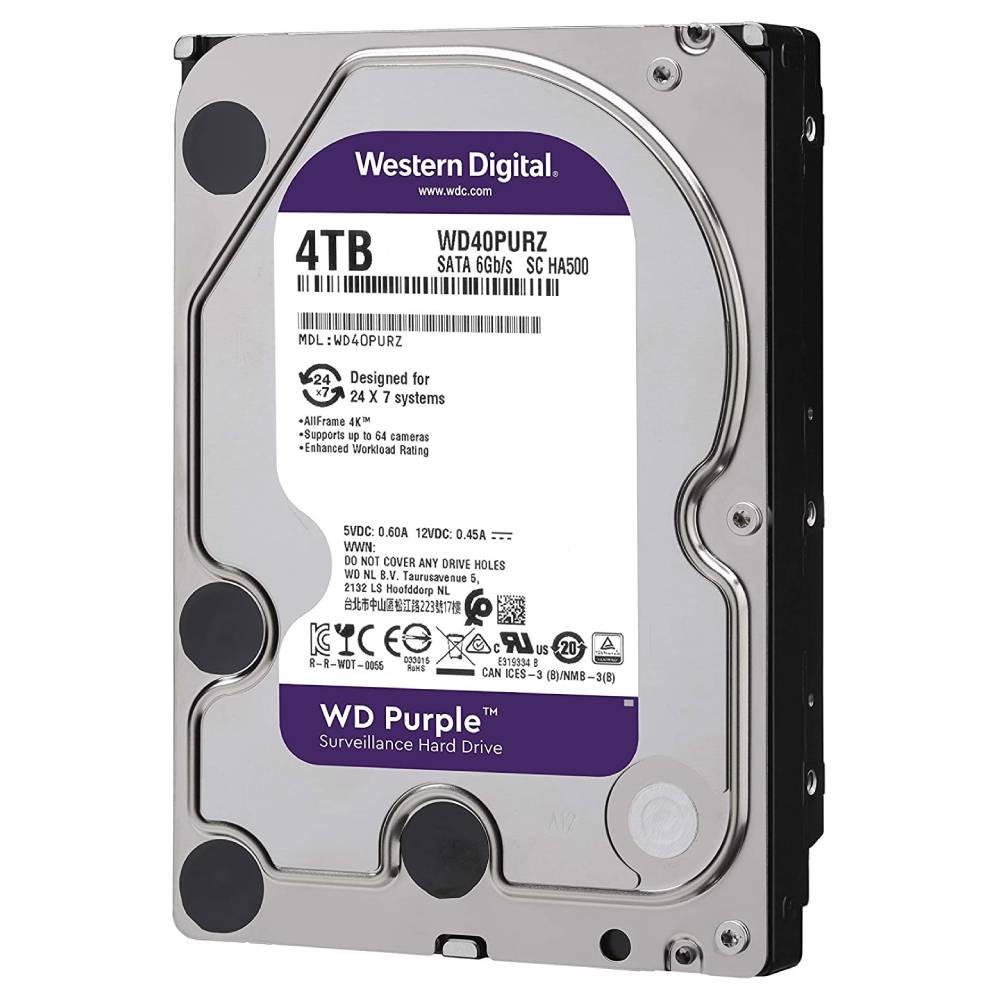 WD 4TB Purple 64MB 5400rpm 3.5  SATA 3.0 Güvenlik Harddisk