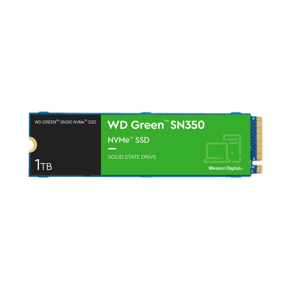 WD 1TB GREEN SN350 NVMe Gen3 M.2 SSD (Okuma 3200MB / Yazma 2500MB) görsel 1