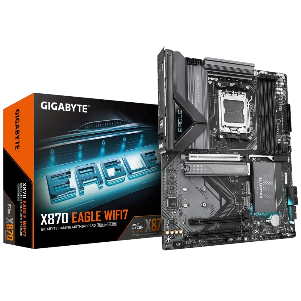 GIGABYTE X870 EAGLE WIFI7 8200MHz(OC) DDR5 Soket AM5 M.2 HDMI ATX Anakart