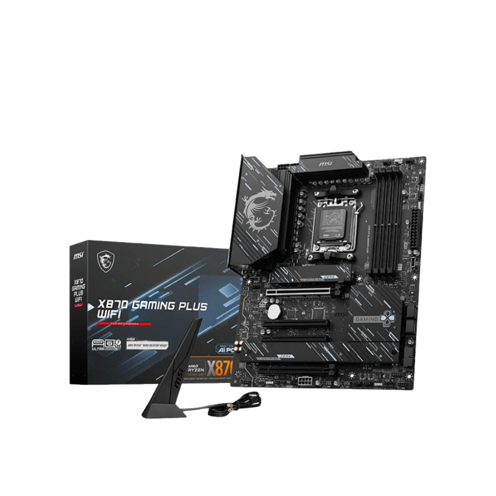 MSI X870 GAMING PLUS WIFI 8200MHz OC WiFi 7 DDR5 Soket AM5 M.2 HDMI Type-C Display ATX Anakart görsel 1