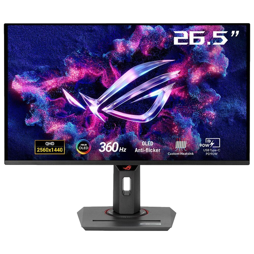 ASUS ROG Strix OLED XG27ACDNG 26.5" 360Hz 0.03ms HDMI DP Type-C USB 3.2 FreeSync Premium Pro G-Sync Pivot HDR10 QHD QD-OLED Gaming Monitör