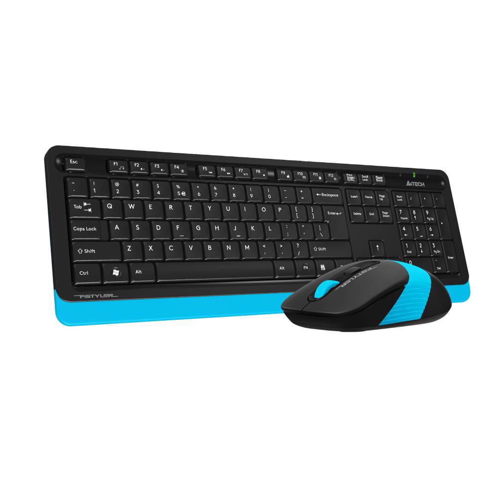 A4 Tech Fsytler FG1010 Mavi Türkçe Q Kablosuz Klavye Mouse Set
