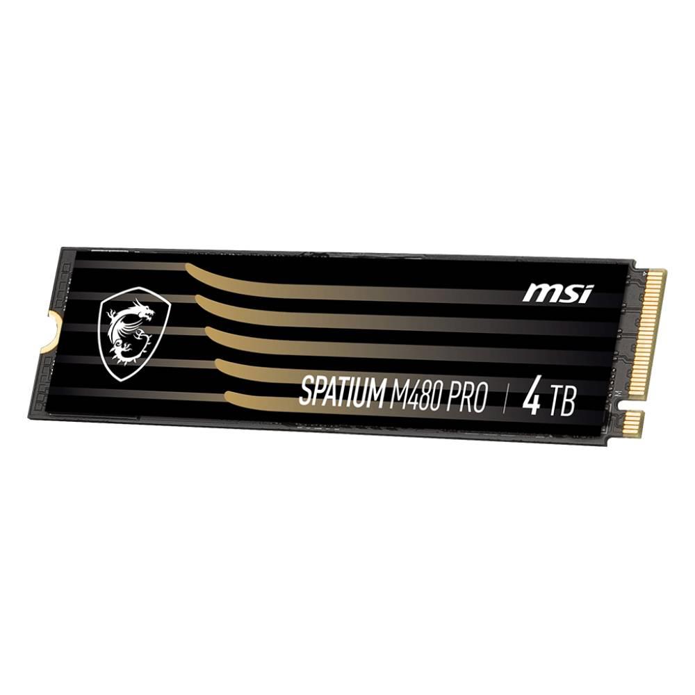 MSI 4TB SPATIUM M480 PRO Gen4 M.2 2280 SSD 6000MB Okuma / 4500MB Yazma