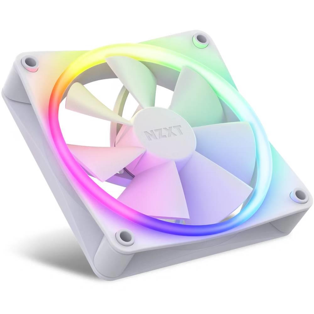 NZXT F120 RGB 120mm Beyaz Kontrolcülü Üçlü Kasa Fanı