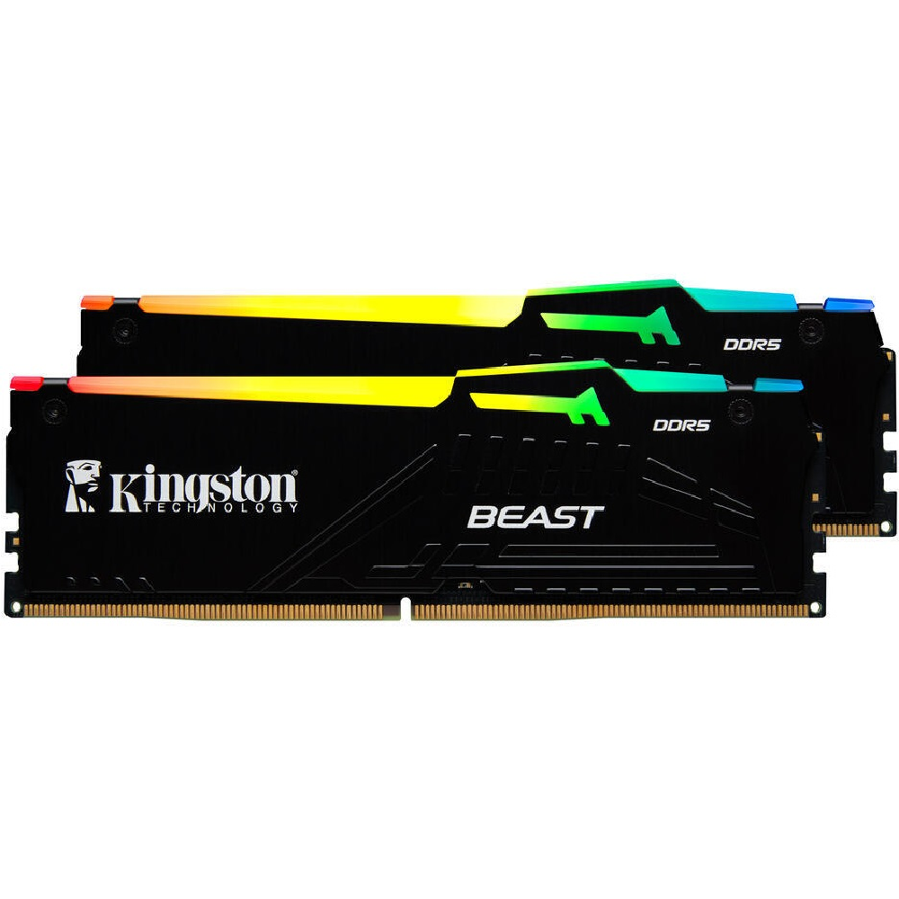 Kingston 64GB(2x32) Beast RGB EXPO 6400MHz CL32 DDR5 Dual Kit Ram