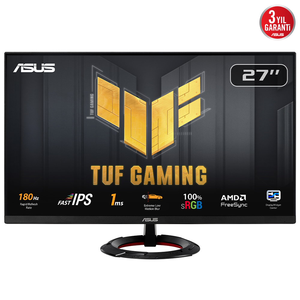 ASUS TUF Gaming VG279Q3R 27" 180Hz 1ms HDMI DP ELMB SYNC AdaptiveSync FHD Fast IPS Gaming Monitör