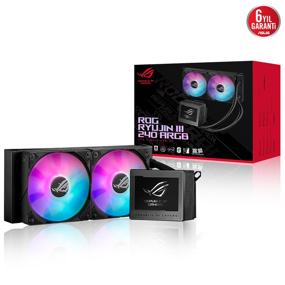ASUS ROG RYUJIN III 240 ARGB LCD 240mm İşlemci Sıvı Soğutucu