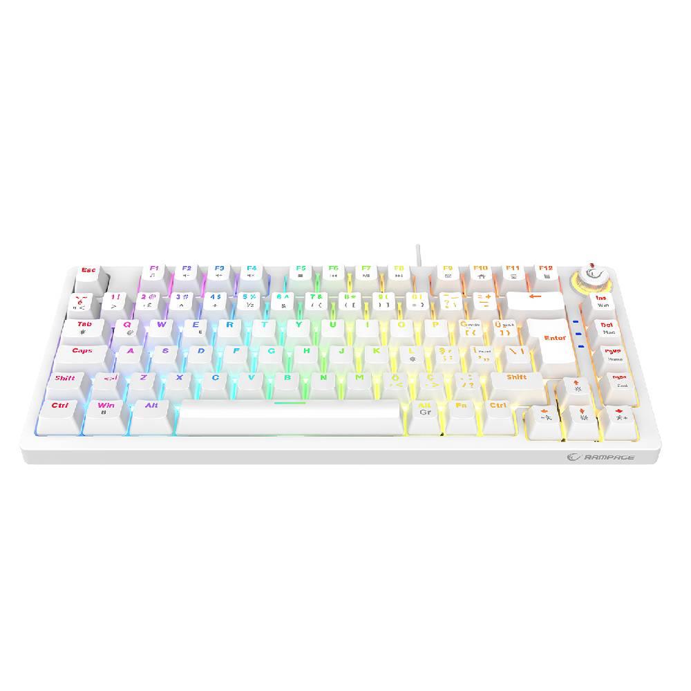Rampage ENIGMA 75 RGB Red Switch Kablolu Beyaz Gaming Klavye