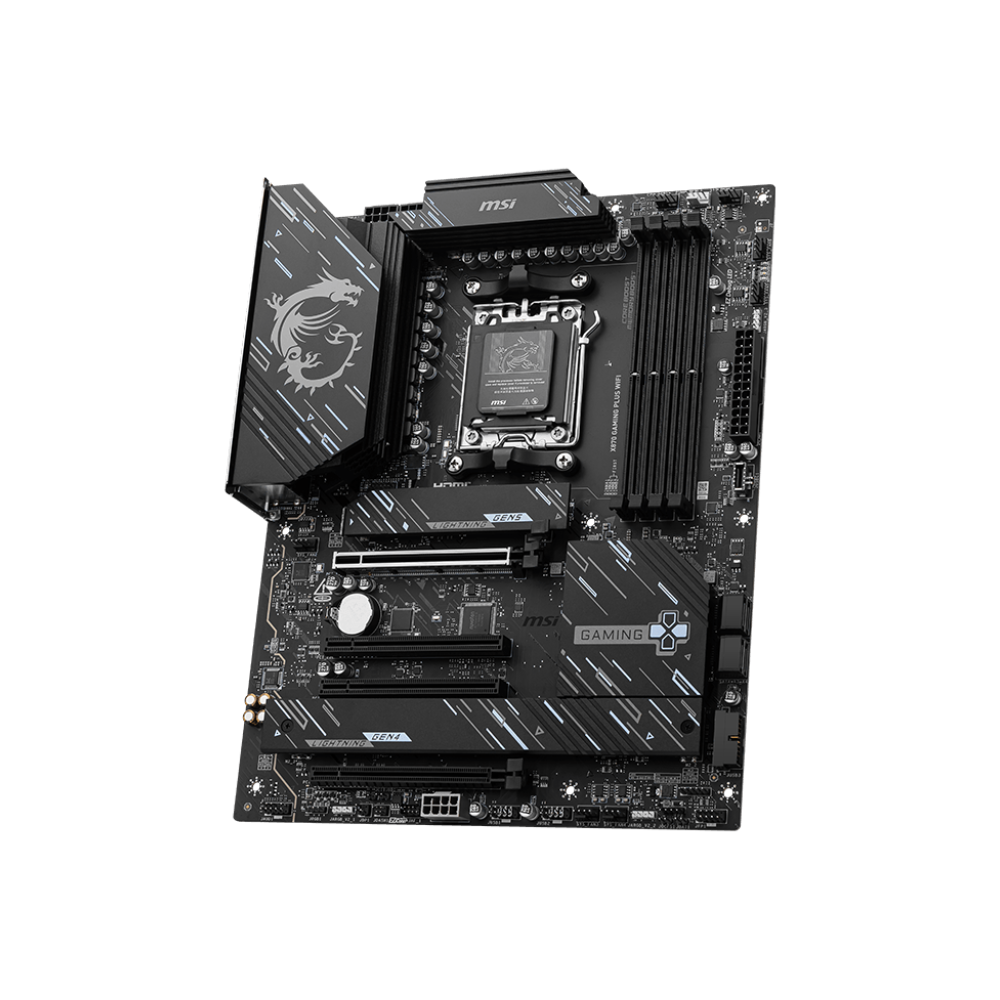 MSI X870 GAMING PLUS WIFI 8200MHz OC WiFi 7 DDR5 Soket AM5 M.2 HDMI Type-C Display ATX Anakart