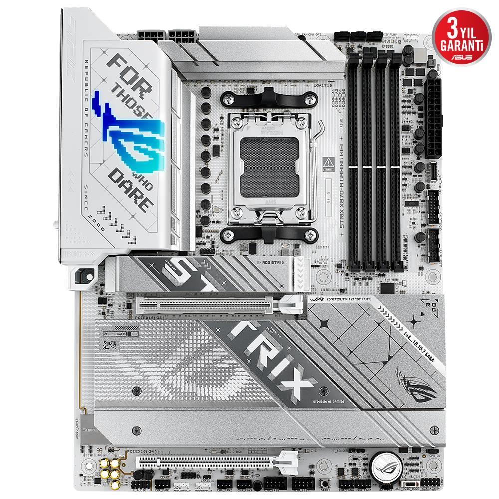 ASUS ROG STRIX X870-A GAMING WIFI 8000MHz OC DDR5 Soket AM5 M.2 HDMI DP ATX Anakart