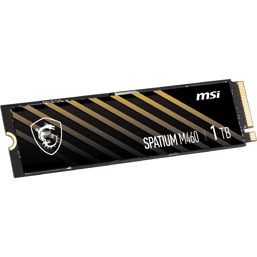 MSI 1TB SPATIUM M460 Gen4 M.2 2280 SSD 5000MB Okuma / 4500MB Yazma