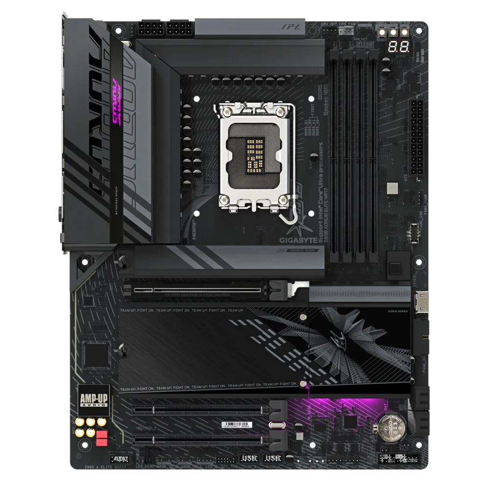 GIGABYTE Z890 AORUS ELITE WIFI7 9200MHz OC DDR5 Soket 1851 M.2 HDMI DP Thunderbolt 4 ATX Anakart