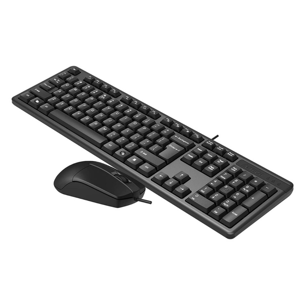 A4 Tech KR-3330 Siyah Türkçe Q Kablolu Klavye Mouse Set