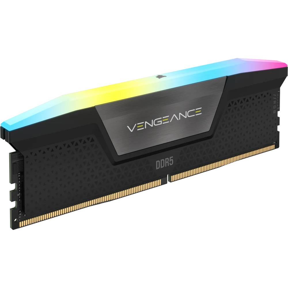 CORSAIR 96GB (2x48GB) Vengeance RGB 6400MHz CL32 DDR5 XMP Siyah Dual Kit Ram