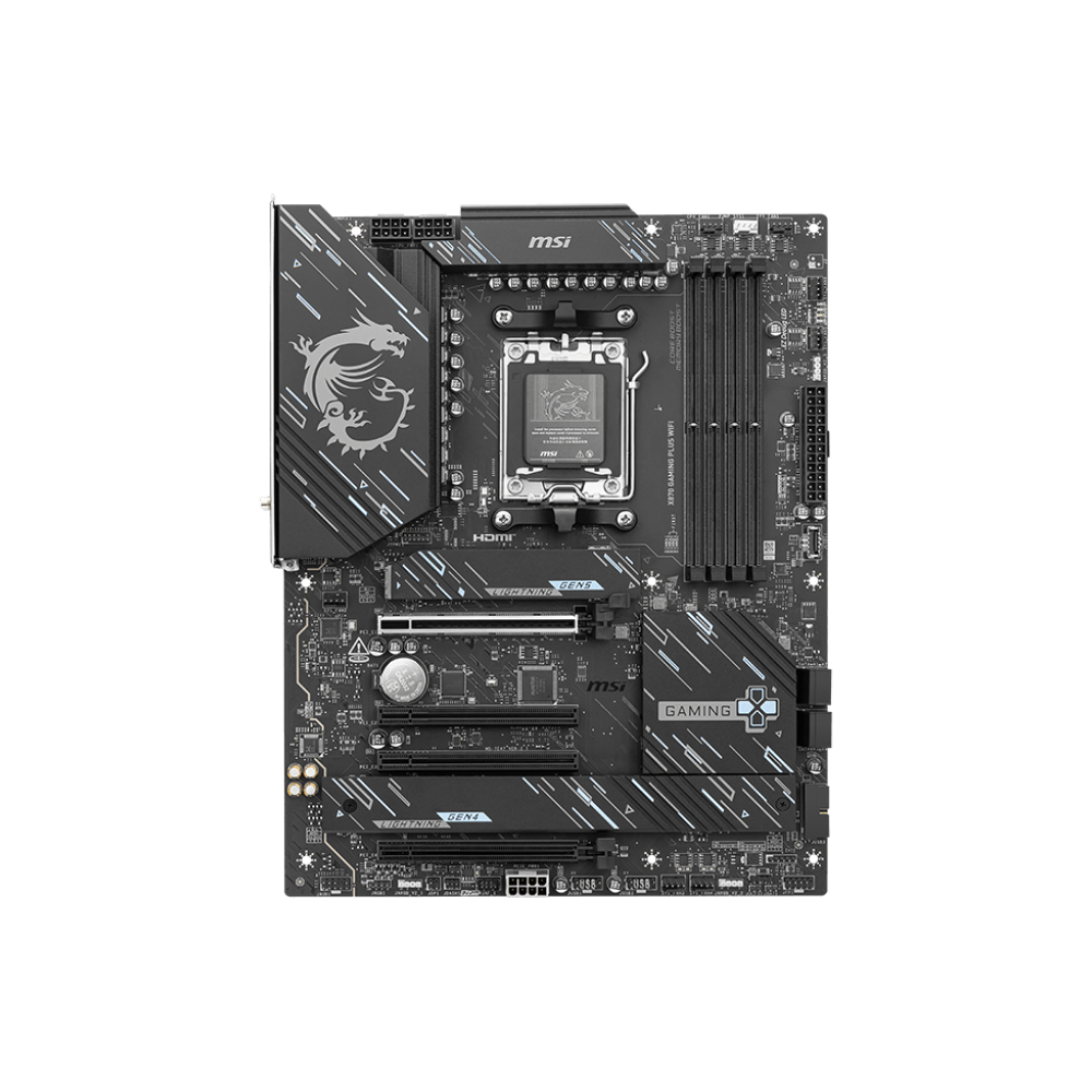 MSI X870 GAMING PLUS WIFI 8200MHz OC WiFi 7 DDR5 Soket AM5 M.2 HDMI Type-C Display ATX Anakart