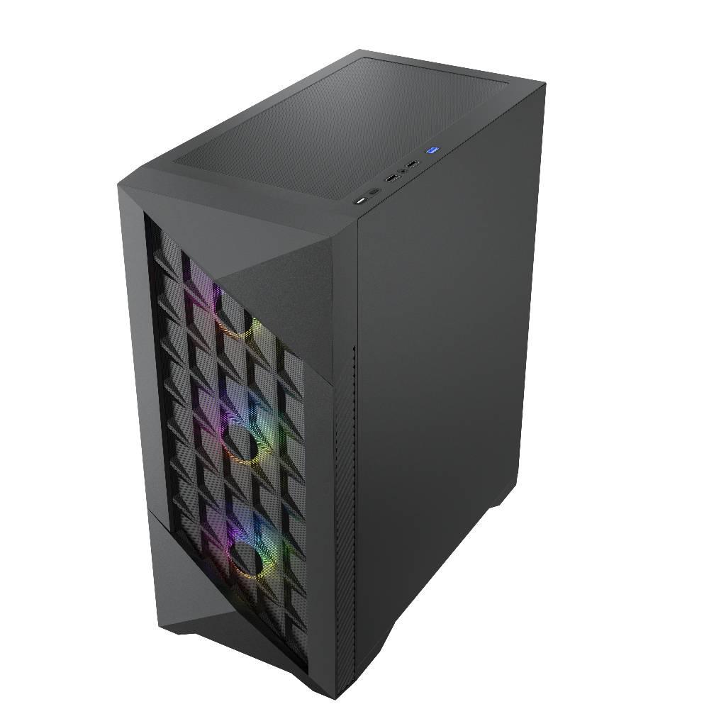FAZEON F8 650W 80+ Bronze Tempered Glass Mesh 4x ARGB Fanlı USB 3.0 E-ATX Bilgisayar Kasası