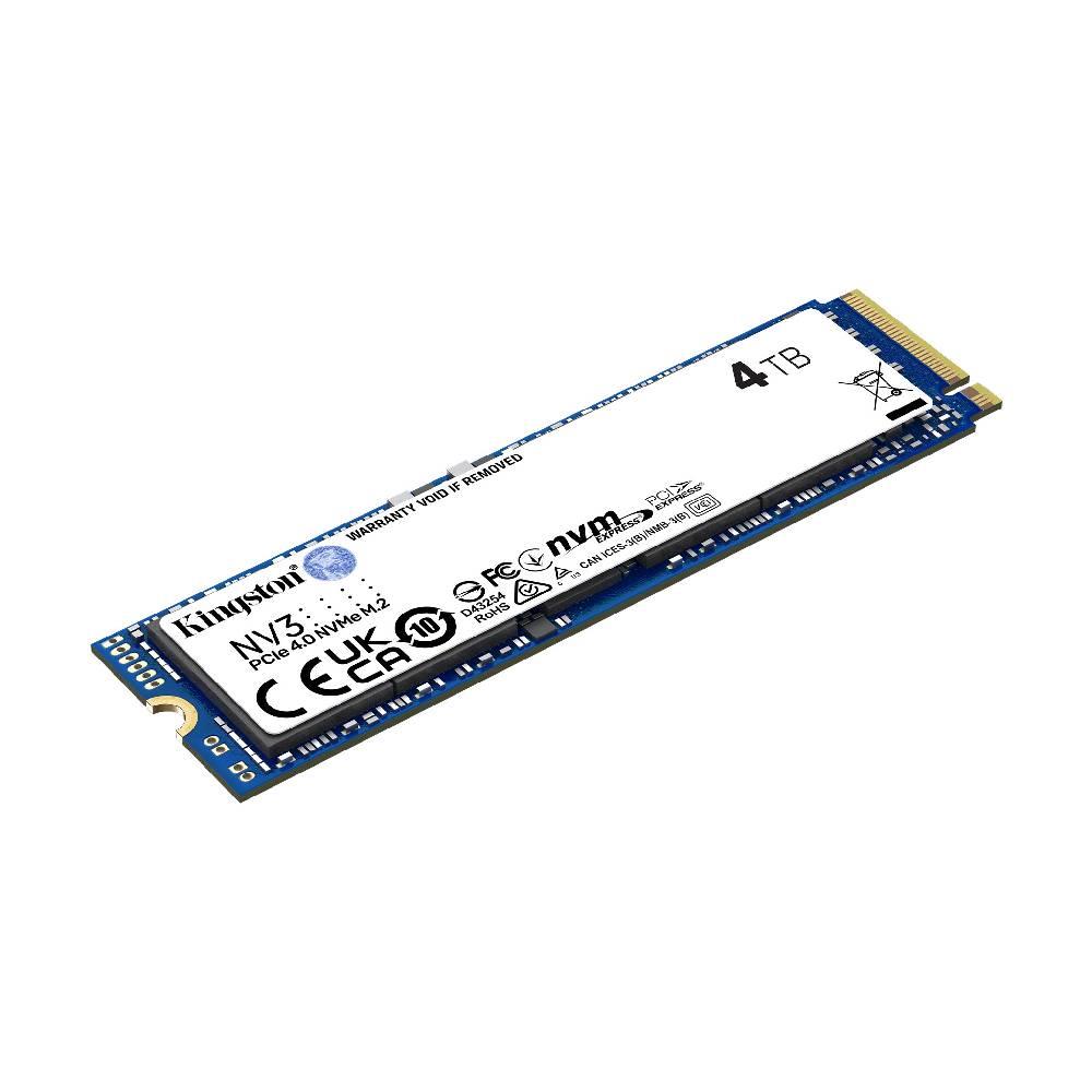 Kingston 4TB NV3 Gen4 NVMe M.2 SSD (6000MB Okuma / 5000MB Yazma)