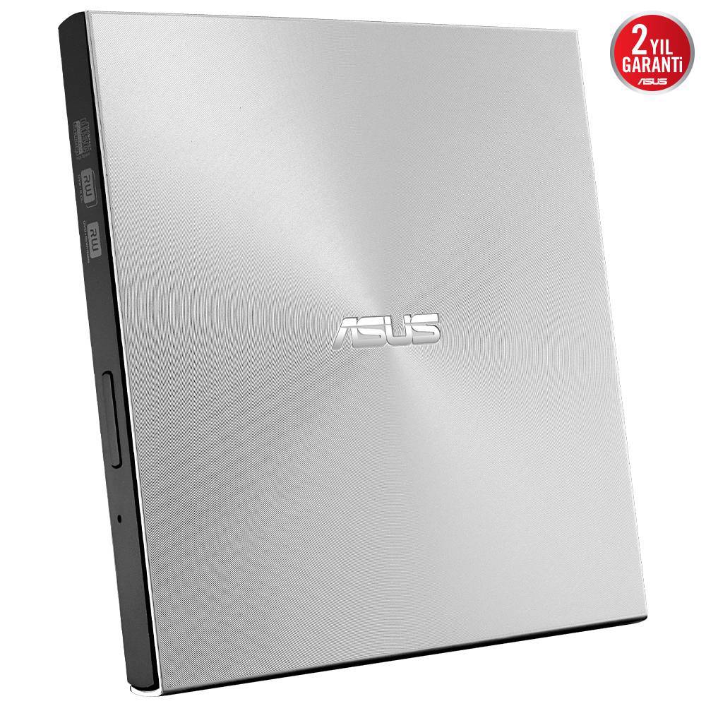 ASUS ZenDrive U8M Ultra İnce Harici USB-C DVD Windows ve Mac OS ile uyumlu M-DISC Gümüş Harici Sürücü ve Yazıcı