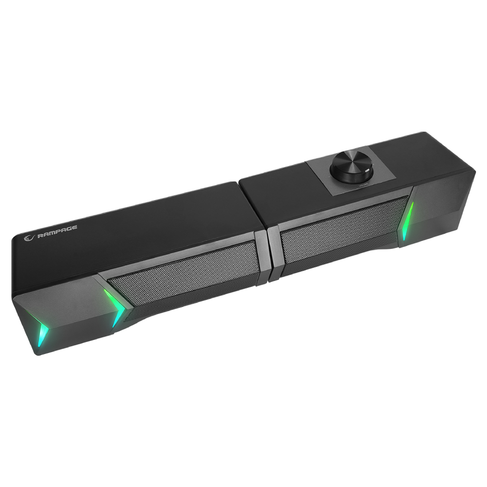 Rampage Elegant x10 2.0 Bluetooth RMS 3W*2 RGB Işıklı Muldimedia USB 5V 45dB Gaming Speaker