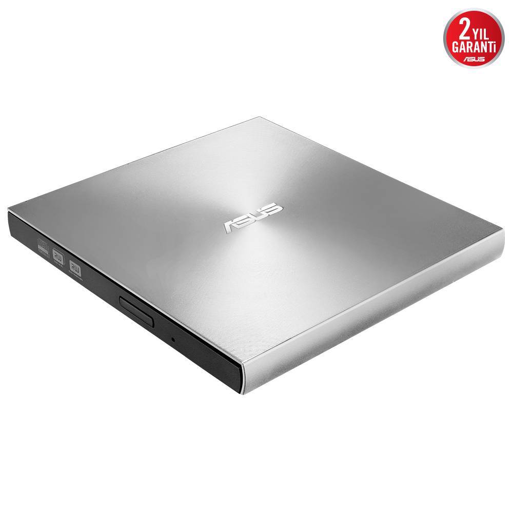 ASUS ZenDrive U8M Ultra İnce Harici USB-C DVD Windows ve Mac OS ile uyumlu M-DISC Gümüş Harici Sürücü ve Yazıcı
