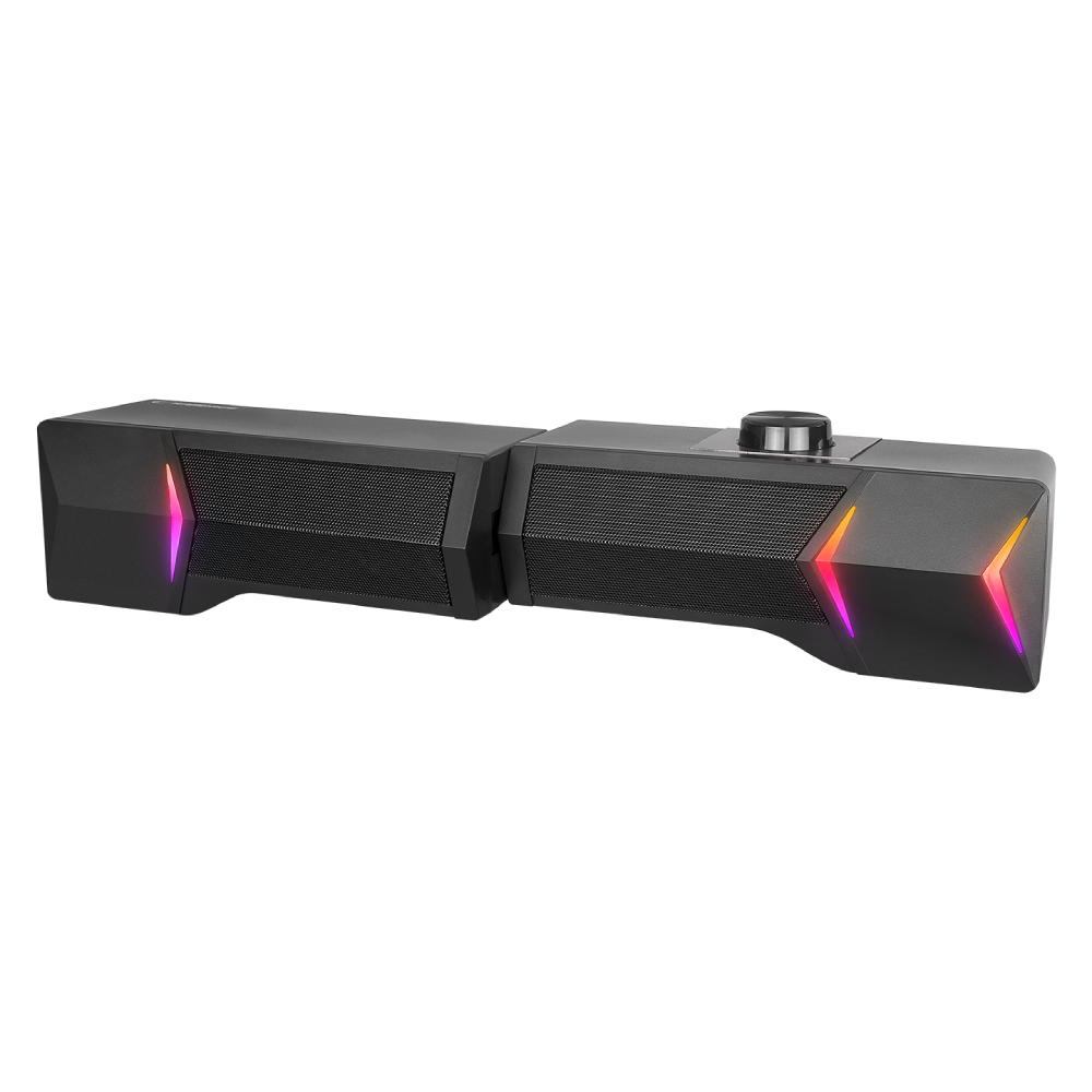 Rampage Elegant x10 2.0 Bluetooth RMS 3W*2 RGB Işıklı Muldimedia USB 5V 45dB Gaming Speaker