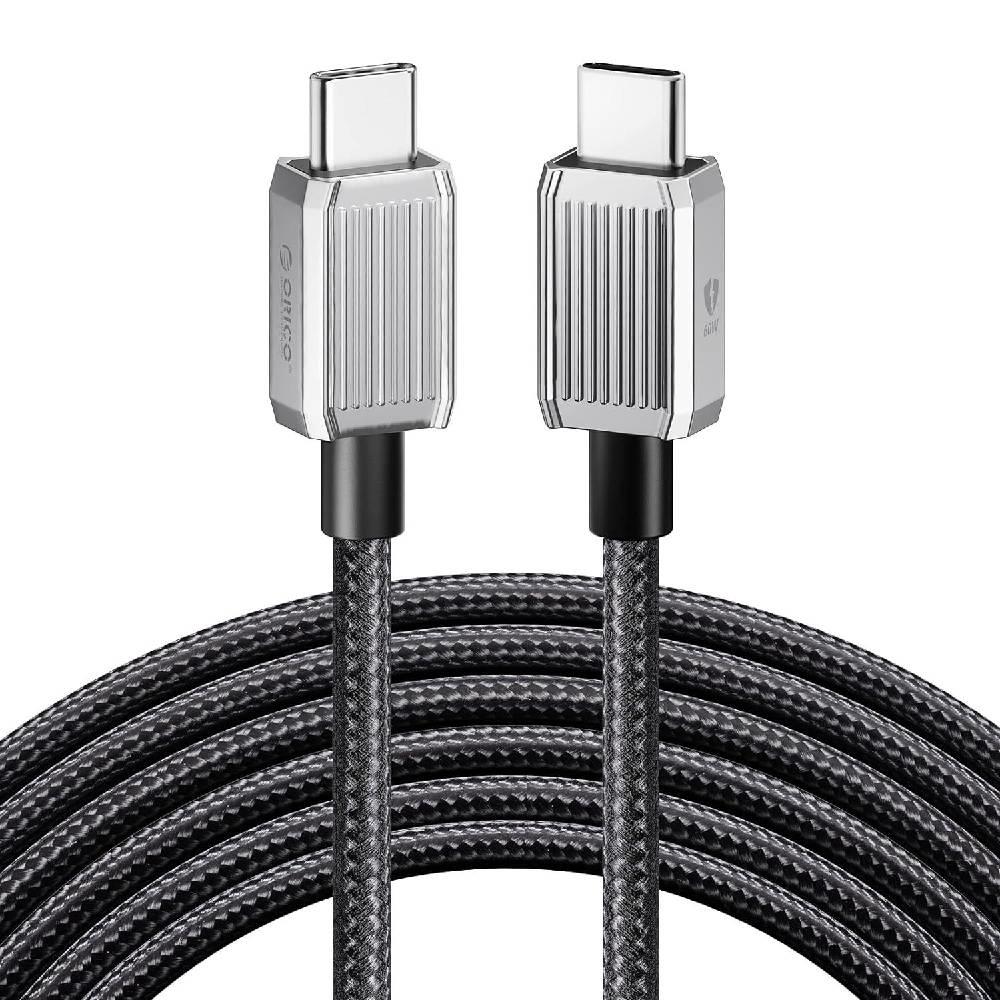 Orico 60W 3A PD Type-C to Type-C Hızlı Şarj ve Data Kablosu 1 Metre Siyah