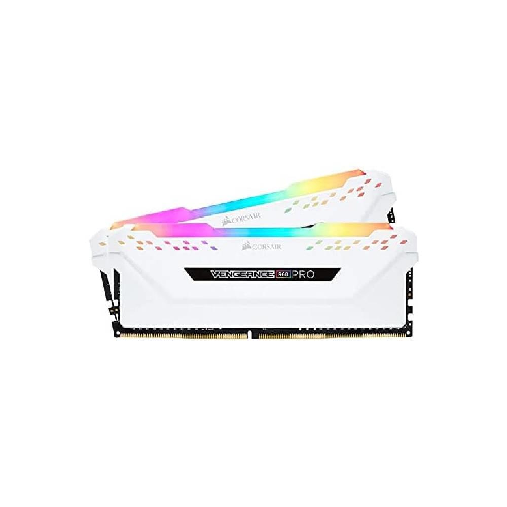 CORSAIR 16GB (2x8GB) Vengeance RGB PRO 3200MHz CL16 DDR4 XMP Beyaz Dual Kit Ram görsel 1