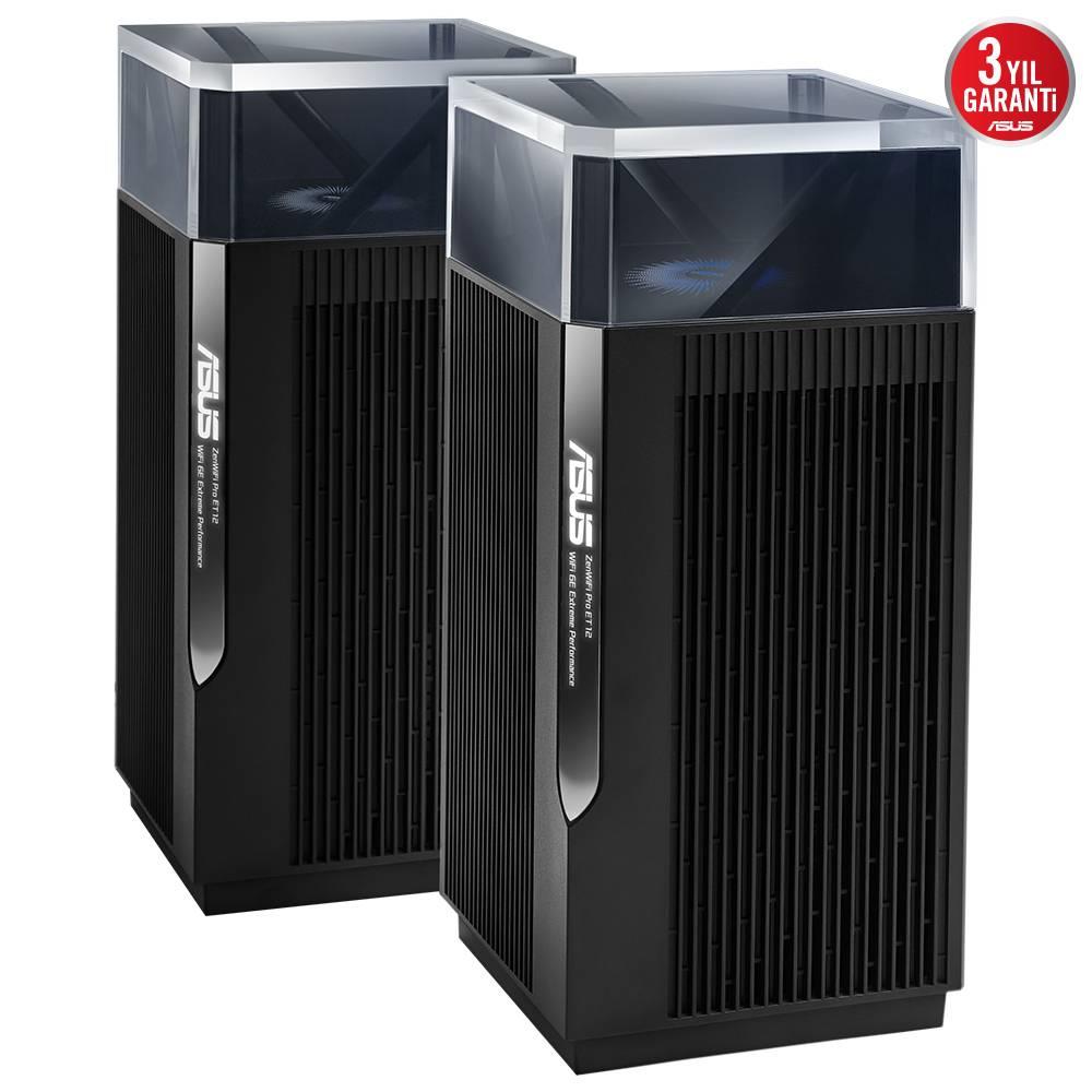 ASUS ZENWIFI PRO ET12 WIFI6 AX11000 AiMesh AiProtection VPN Kablosuz Mesh Sistemi 2li